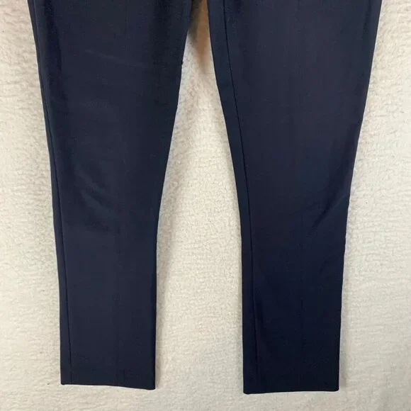 MM. LaFleur Women's The Foster‎ Pant Power Stretch Side Zip Navy Size 2 9543 - Picture 3 of 15